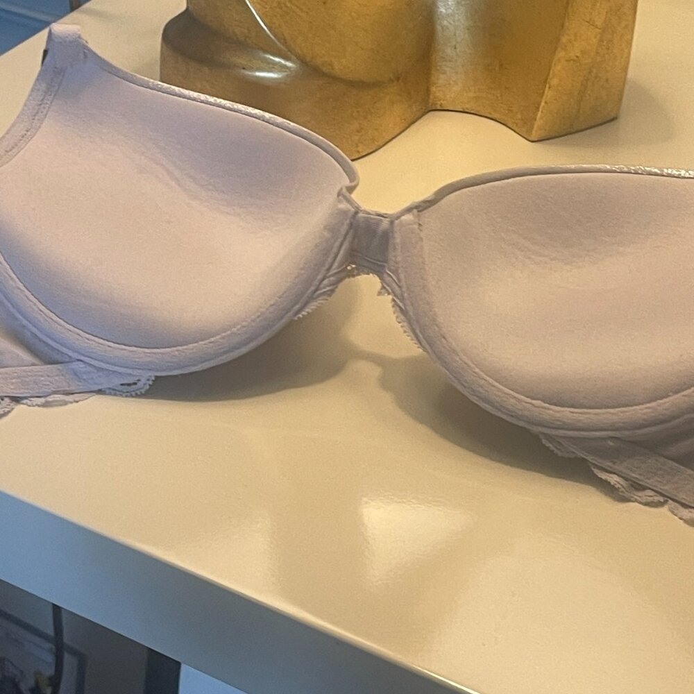 Victoria Secret Dream Angels Push Up Bra 32DD Pearlescent Silver / Grey - Picture 5 of 8